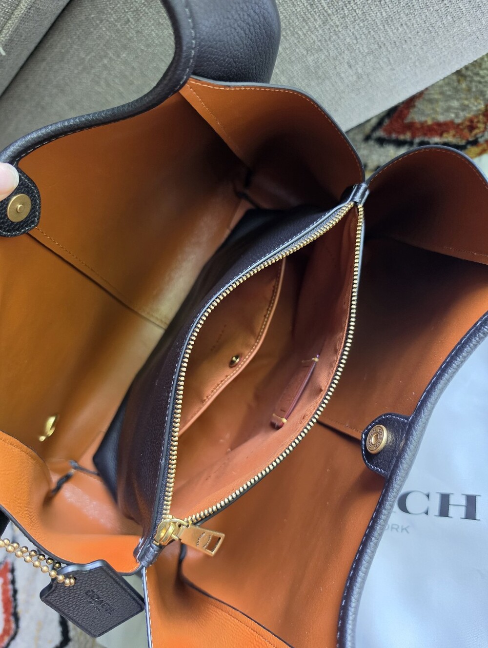 Coach Lana Shoulder Bag Black - Picture 13 of 14